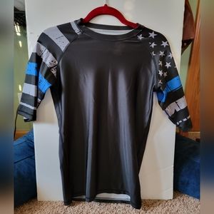 Rash Guard - Police - Thin Blue Line - MMA, Jiu Jitsu, Sports - Limited Edition
